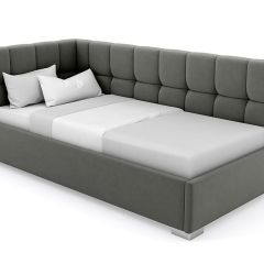 Кровать угловая Мия интерьерная +основание (80х200) в Тарко-Сале - tarko-sale.mebel24.online | фото 4
