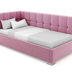 Кровать угловая Мия интерьерная +основание (80х200) в Тарко-Сале - tarko-sale.mebel24.online | фото 6