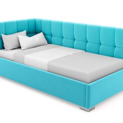 Кровать угловая Мия интерьерная +основание (80х200) в Тарко-Сале - tarko-sale.mebel24.online | фото 7