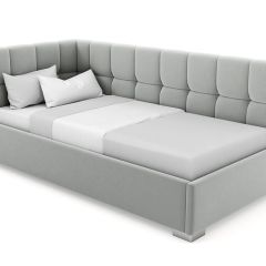 Кровать угловая Мия интерьерная +основание (80х200) в Тарко-Сале - tarko-sale.mebel24.online | фото
