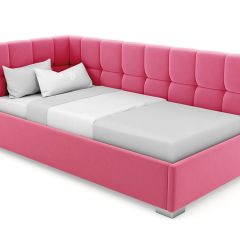 Кровать угловая Мия интерьерная +основание (80х200) в Тарко-Сале - tarko-sale.mebel24.online | фото 12