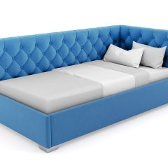 Кровать угловая Виола интерьерная +основание (80х200) в Тарко-Сале - tarko-sale.mebel24.online | фото