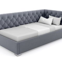 Кровать угловая Виола интерьерная +основание (90х200) в Тарко-Сале - tarko-sale.mebel24.online | фото 8