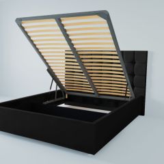 Кровать Венеция с ПМ 2000 (экокожа кольт ч) в Тарко-Сале - tarko-sale.mebel24.online | фото