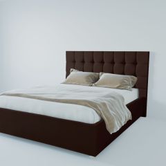 Кровать Венеция с ПМ 900 (экокожа коричневая) в Тарко-Сале - tarko-sale.mebel24.online | фото 2