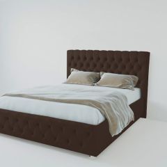 Кровать Версаль с ПМ 900 (экокожа коричневая) в Тарко-Сале - tarko-sale.mebel24.online | фото
