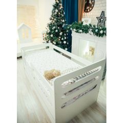 Кроватка-манеж горизонтали с ящиком в Тарко-Сале - tarko-sale.mebel24.online | фото 2