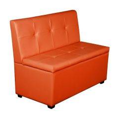Кухонный диван Уют-1.2 (1200) Оранжевый в Тарко-Сале - tarko-sale.mebel24.online | фото 1