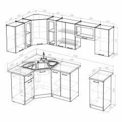 Кухонный гарнитур Арина оптима (1300*2500) в Тарко-Сале - tarko-sale.mebel24.online | фото 3