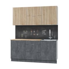 Кухонный гарнитур Асти-дуб сонома 1,8 в Тарко-Сале - tarko-sale.mebel24.online | фото 2