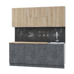 Кухонный гарнитур Асти-дуб сонома 2,0 в Тарко-Сале - tarko-sale.mebel24.online | фото