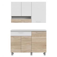 Кухонный гарнитур КГ-4 (1200) Белый/Дуб Сонома в Тарко-Сале - tarko-sale.mebel24.online | фото 5
