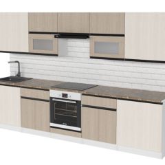 Кухонный гарнитур Кварц экстра 3000 мм в Тарко-Сале - tarko-sale.mebel24.online | фото 4
