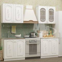 ЛИЗА-2 Кухонный гарнитур 1,6 Белый глянец холодный в Тарко-Сале - tarko-sale.mebel24.online | фото