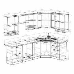 Кухонный гарнитур Ника гранд оптима 1500*2600 в Тарко-Сале - tarko-sale.mebel24.online | фото 3