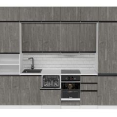 Кухонный гарнитур Ноктюрн люкс 3000 мм в Тарко-Сале - tarko-sale.mebel24.online | фото 3