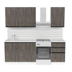 Кухонный гарнитур Ноктюрн стандарт 1600 мм в Тарко-Сале - tarko-sale.mebel24.online | фото 3