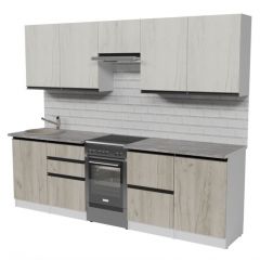 Кухонный гарнитур Паола мега 2500 мм в Тарко-Сале - tarko-sale.mebel24.online | фото 4