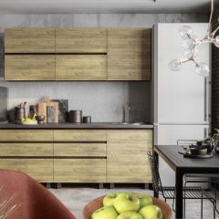 Кухонный гарнитур Лофт 2.0 (Дуб Крафт/Венге) в Тарко-Сале - tarko-sale.mebel24.online | фото