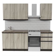 Кухонный гарнитур Равенна стандарт 1600 мм в Тарко-Сале - tarko-sale.mebel24.online | фото 3