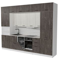 Кухонный гарнитур Сиена люкс 3000 мм в Тарко-Сале - tarko-sale.mebel24.online | фото 4