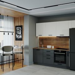 Кухонный гарнитур Вегас 2550 (Стол. 26мм) в Тарко-Сале - tarko-sale.mebel24.online | фото