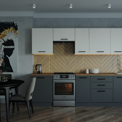 Кухонный гарнитур Вегас 3000 (Стол. 26мм) в Тарко-Сале - tarko-sale.mebel24.online | фото