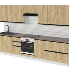 Кухонный гарнитур Янтарь экстра 3000 мм в Тарко-Сале - tarko-sale.mebel24.online | фото 4
