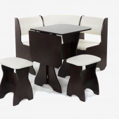 ТЮЛЬПАН МИНИ Кухонный уголок (кожзам-Борнео крем) в Тарко-Сале - tarko-sale.mebel24.online | фото 2