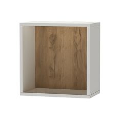 Квадро ПЛ-1 Полка (ЛДСП миндаль/дуб крафт золотой) в Тарко-Сале - tarko-sale.mebel24.online | фото