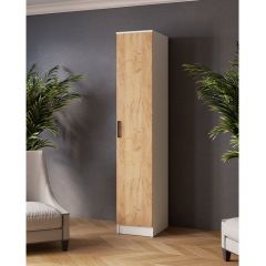 ЛАРС Пенал Белый/Дуб крафт золотой в Тарко-Сале - tarko-sale.mebel24.online | фото