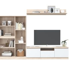 ЛОРИ Гостиная (дуб сонома светлый/белый) в Тарко-Сале - tarko-sale.mebel24.online | фото 2