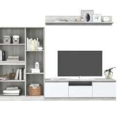 ЛОРИ Гостиная модульная (дуб серый/белый) в Тарко-Сале - tarko-sale.mebel24.online | фото 2