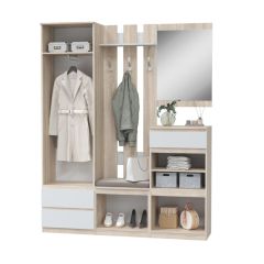 ЛОРИ Прихожая модульная (дуб сонома светлый/белый) в Тарко-Сале - tarko-sale.mebel24.online | фото 2