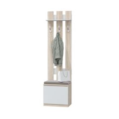 ЛОРИ Прихожая модульная (дуб сонома светлый/белый) в Тарко-Сале - tarko-sale.mebel24.online | фото 3