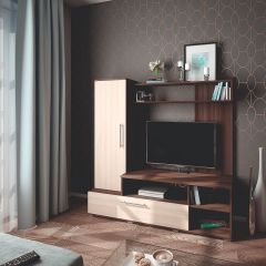 Мини-стенка Линда (ясень шимо темный/светлый) в Тарко-Сале - tarko-sale.mebel24.online | фото