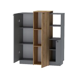 Модульная гостиная Квадро (ЛДСП дуб крафт золотой) в Тарко-Сале - tarko-sale.mebel24.online | фото 9