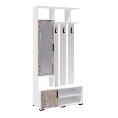 Модульная Прихожая Бриз (Белый/ Дуб юкон) в Тарко-Сале - tarko-sale.mebel24.online | фото 2