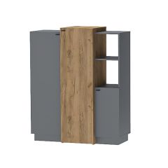 Модульная прихожая Квадро (ЛДСП дуб крафт золотой) в Тарко-Сале - tarko-sale.mebel24.online | фото 7