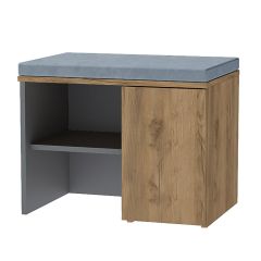 Модульная прихожая Квадро (ЛДСП дуб крафт золотой) в Тарко-Сале - tarko-sale.mebel24.online | фото 9