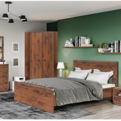 Модульная спальня Индиана (дуб саттер) в Тарко-Сале - tarko-sale.mebel24.online | фото