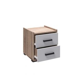 Модульная Спальня Соната (Белый/Дуб сонома) в Тарко-Сале - tarko-sale.mebel24.online | фото 4