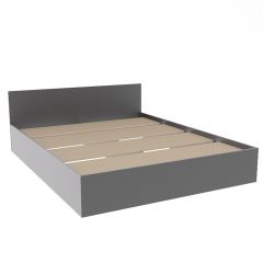 МОРИ КРМ 1600.1/1 Кровать (настил) графит в Тарко-Сале - tarko-sale.mebel24.online | фото 2