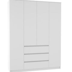МОРИ МШ 1600.1 Шкаф (белый) в Тарко-Сале - tarko-sale.mebel24.online | фото 2