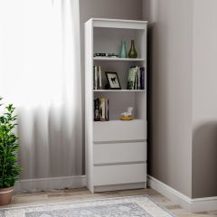 МОРИ МСТ 600.3 Стеллаж (белый) в Тарко-Сале - tarko-sale.mebel24.online | фото