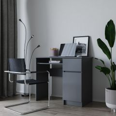 МОРИ МС-1 Стол ЛЕВЫЙ/ПРАВЫЙ (графит) в Тарко-Сале - tarko-sale.mebel24.online | фото