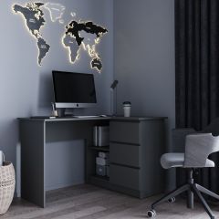 МОРИ МС-16 Стол угловой УНИ (графит) в Тарко-Сале - tarko-sale.mebel24.online | фото