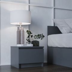 МОРИ ТПМ 400.1 Тумба прикроватная (графит) в Тарко-Сале - tarko-sale.mebel24.online | фото