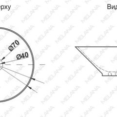 Накладная раковина melana mln-7020-b1+b18 (t4006hb1+b18 ) (сине-черная) в Тарко-Сале - tarko-sale.mebel24.online | фото 2