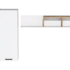 Навесные модули Эльза (Дуб Крафт Золотой/Белый) в Тарко-Сале - tarko-sale.mebel24.online | фото